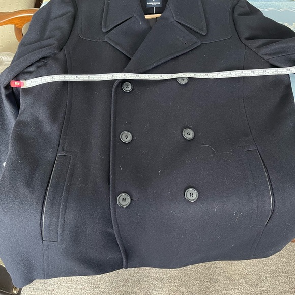 DANIEL HECHTER Paris  Men’s Pea coat navy size L - Picture 11 of 16